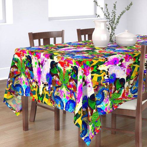 PAINTED TABLECLOTH