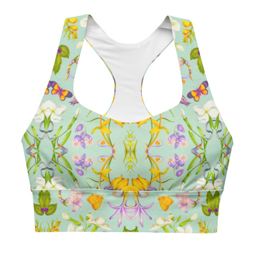 Marylyn Print Longline Sports Bra