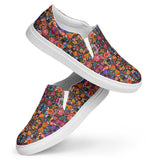 Printed slip on canvas shoes