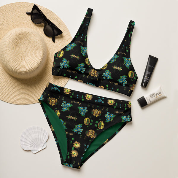 Printed Recycled High-Waisted Bikini