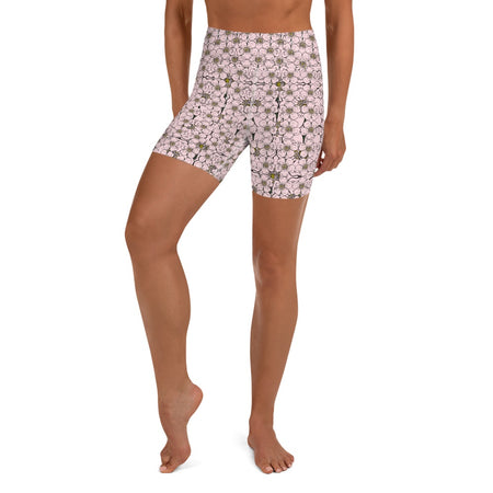 Rosa Print Large scale Yoga Leggings