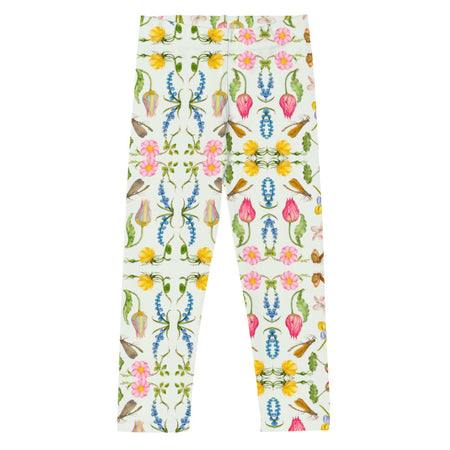 Bees n blues Print Yoga Leggings