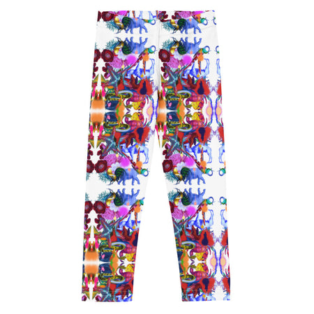 Flamingo stripes Women’s Capri Leggings