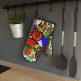 Printed oven glove