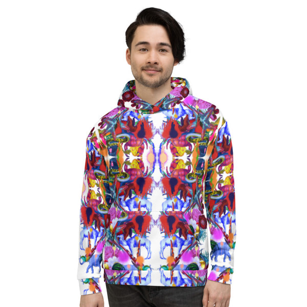 Printed unisex hoodie