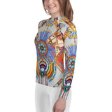 Melania print Women's Rash Guard