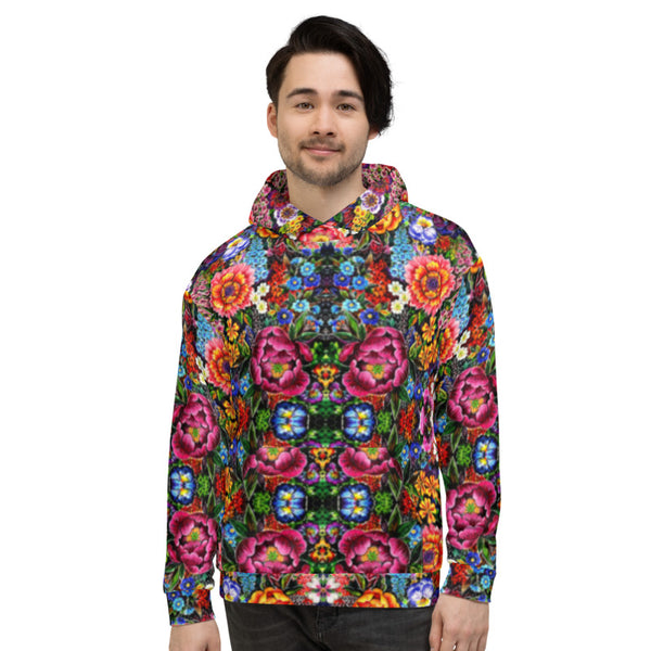 Printed unisex hoodie