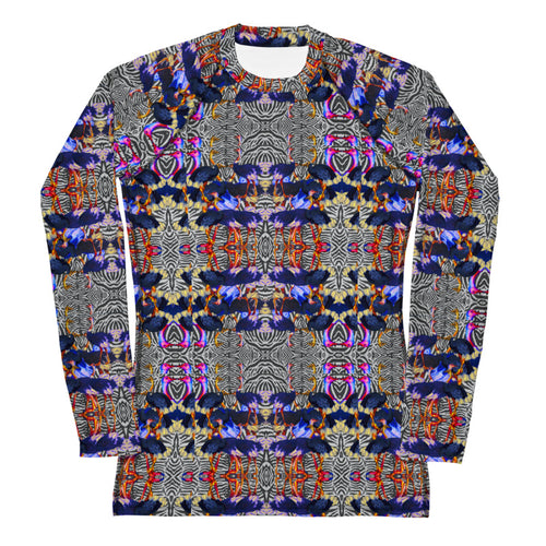 Ostrich zebre print Women's Rash Guard