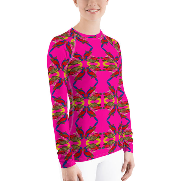 Pheasant print Women's Rash Guard