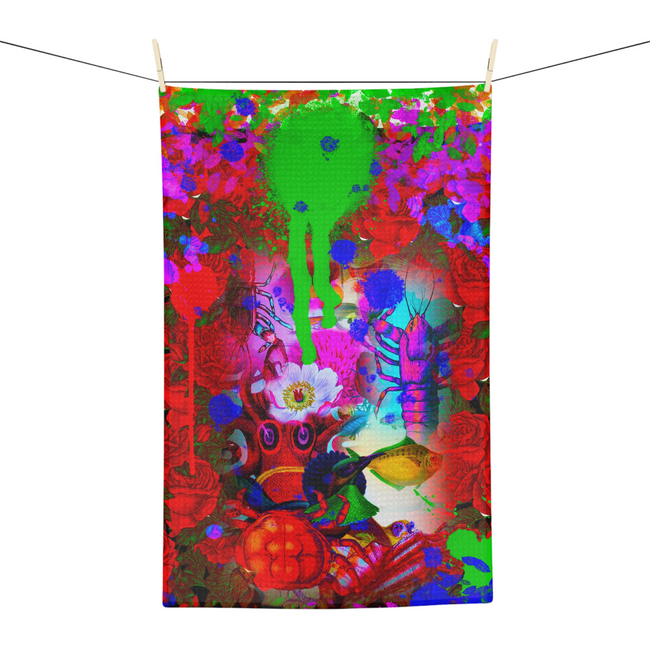 Rose Garden PAINT TEA TOWEL