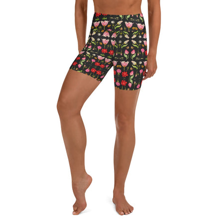 Rosa Print Large scale Yoga Leggings