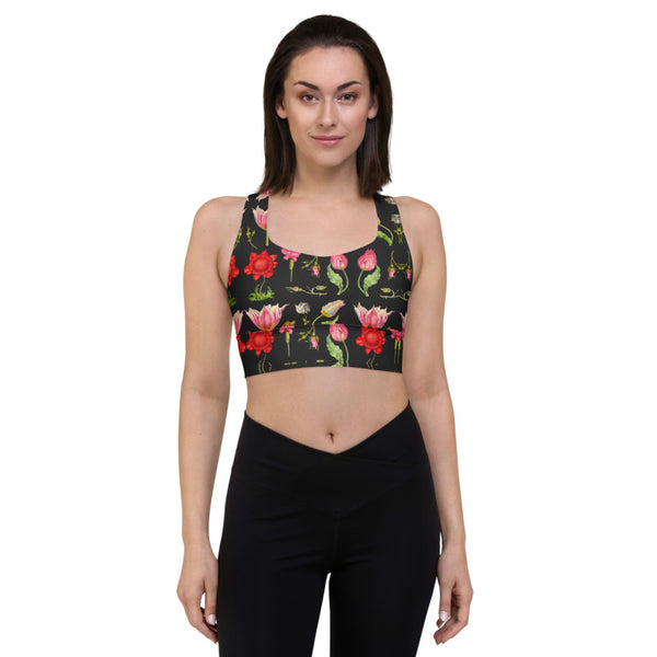 Lizzie Print Longline Sports Bra