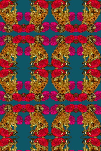 BEES N BLUES WALLPAPER-WHITE