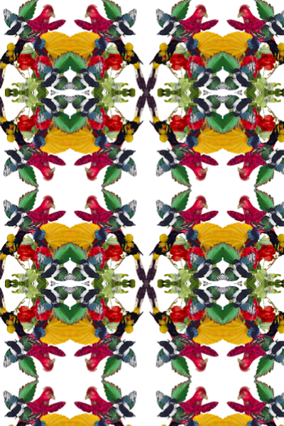 BEES N BLUES WALLPAPER-WHITE