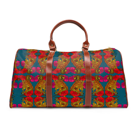 Printed weekender bag