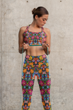 Rosa Print Large scale Yoga Leggings