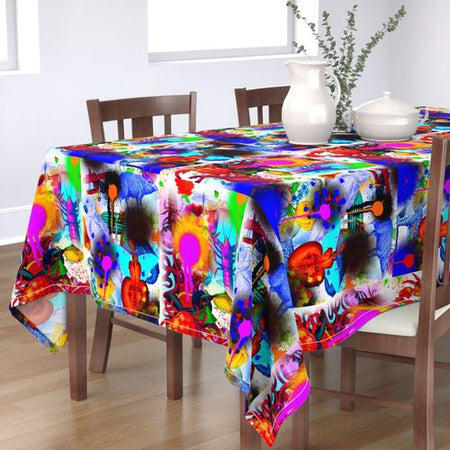 PAINTED TABLECLOTH