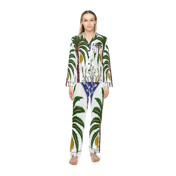 Palm design Satin Pyjamas