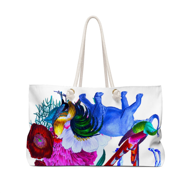Printed weekender bag