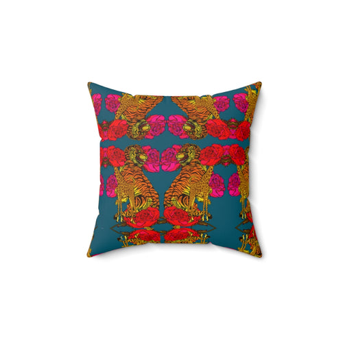Faux Suede Square Pillow Case