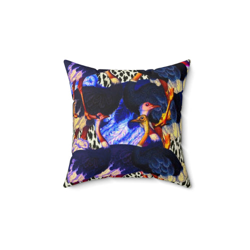 Faux Suede Square Pillow Case