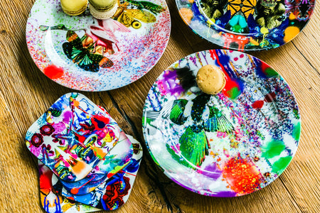 PAINTED PARTY PLATE